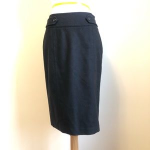 Burberry London Black Pencil Skirt - Size 6